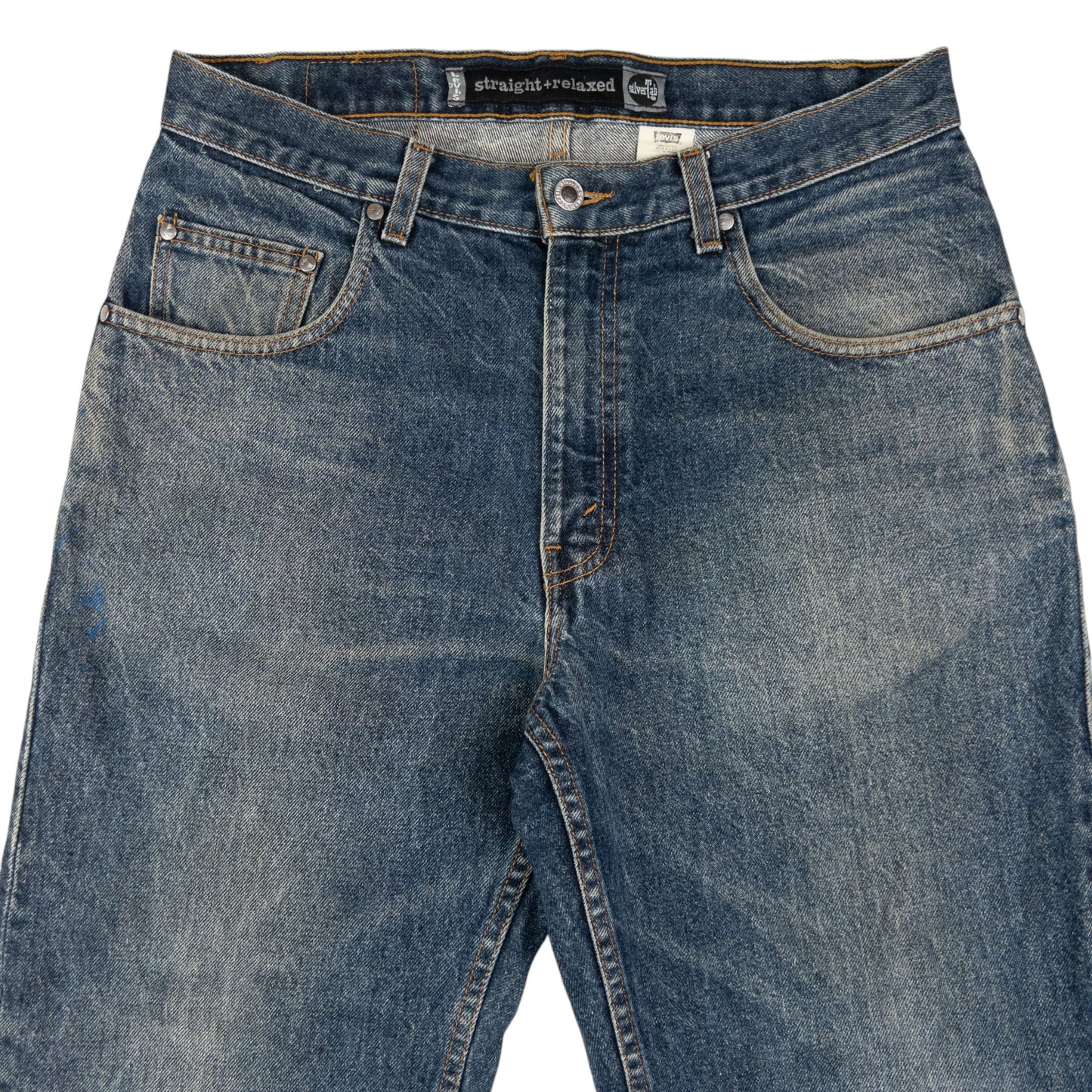 Vintage Levi's Silver Tab Straight Relaxed Denim Jeans Size W33