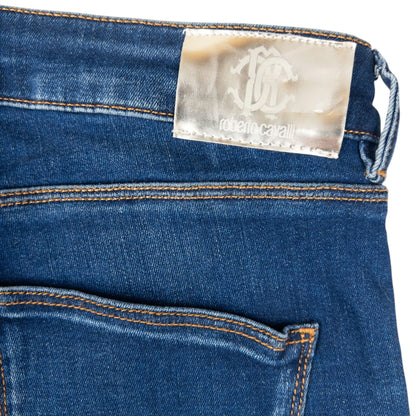 Vintage 2000s Roberto Cavalli Tribal Snake Skinny Jeans Womens Size W30