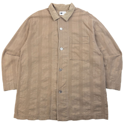 Vintage 90s Issey Miyake Striped Long Sleeve Button Up Shirt Size M