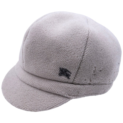 Vintage Burberry Wool Newsboy Hat Size M