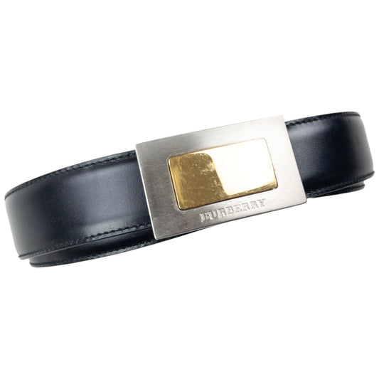 Vintage 2000s Burberry Leather Belt Size L