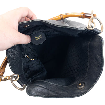 Vintage 90s Gucci Bamboo Handle Shoulder Bag