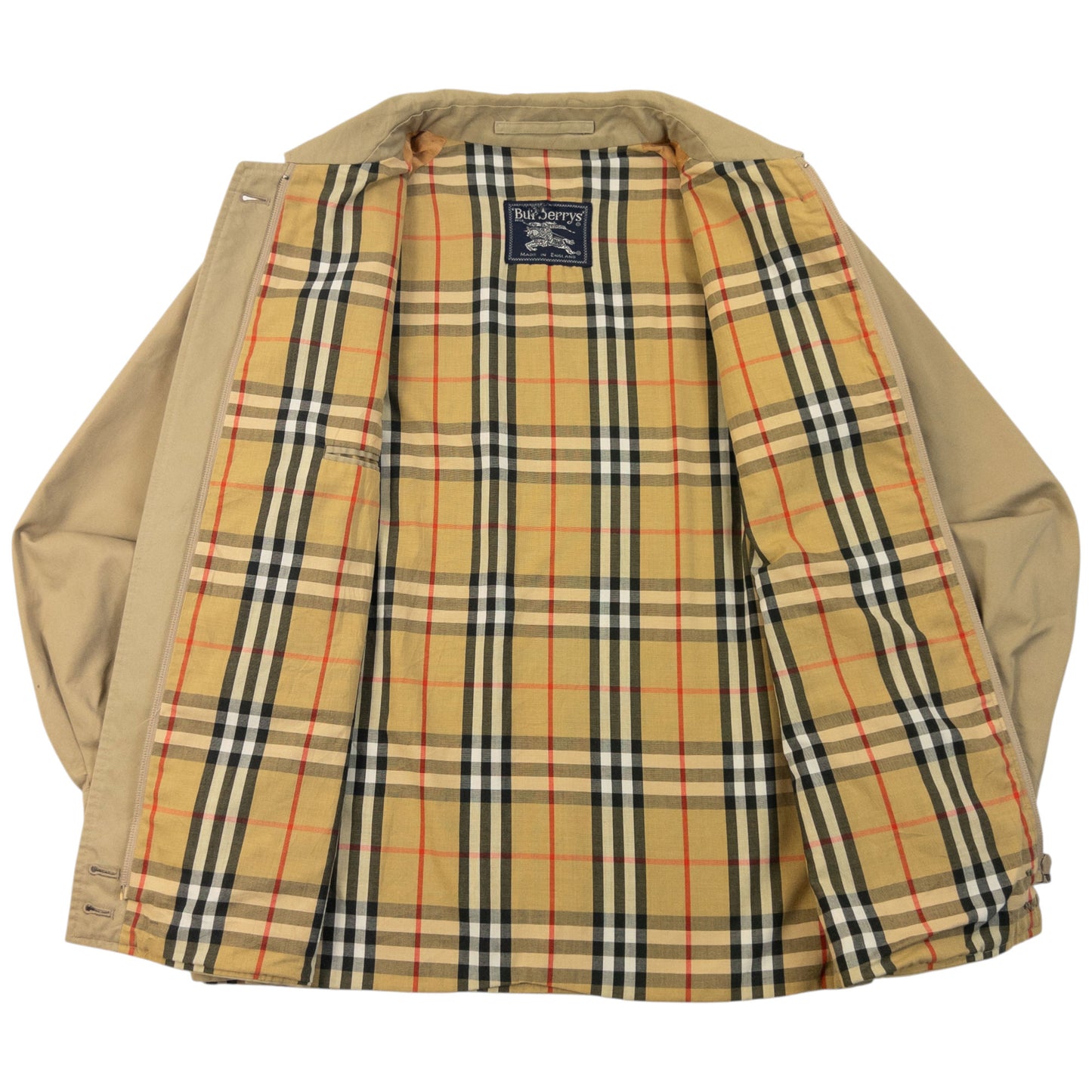 Vintage 90s Burberry Nova Check Lined Jacket Size S