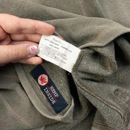 Vintage 2000s Armani Jeans Q Zip Hemp Sweatshirt Size XS