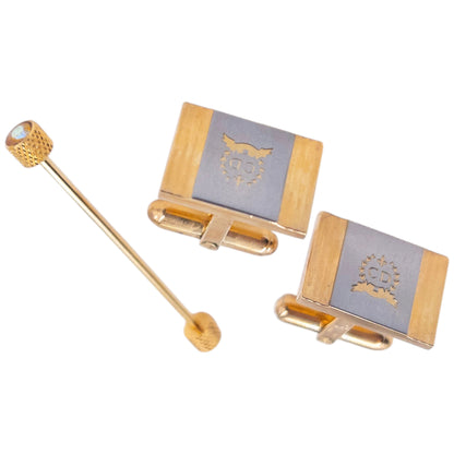 Vintage Dior Cuff Links & Tie Pin Set