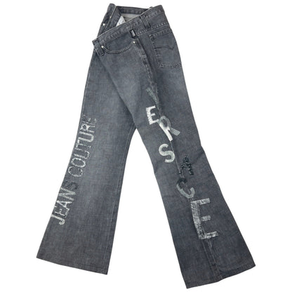 Vintage 2000s Versace Jeans Couture Embroidered Denim Jeans Womens Size W29