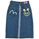 Vintage Evisu Bear Selvedge Skirt Women's Size W25