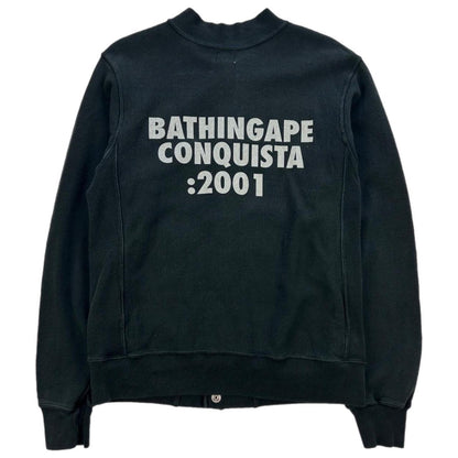 Vintage BAPE Conquista Varsity Jacket Style Jumper Size XS
