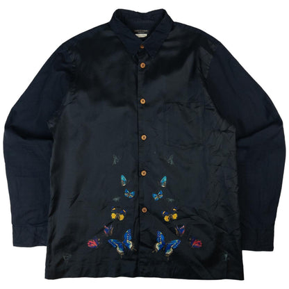 Vintage Comme Des Garçons HOMME Butterfly Long Sleeve Button Up Shirt Size L