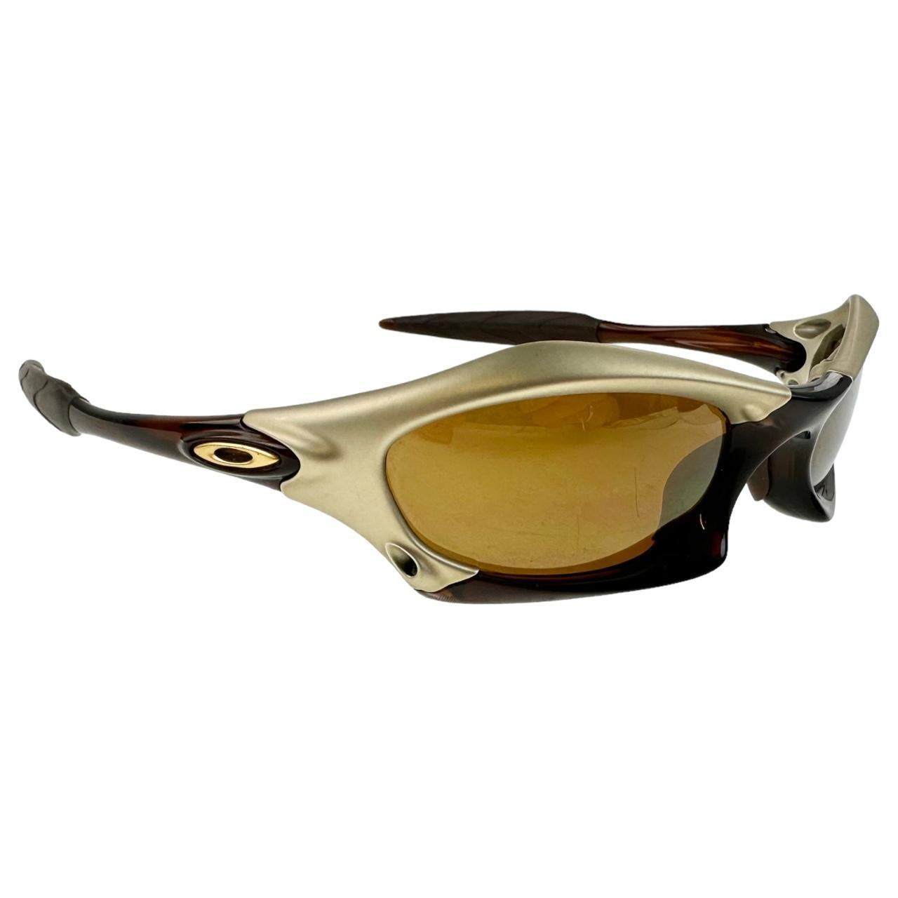 Vintage 2002 Oakley Rootbeer Splice Sunglasses