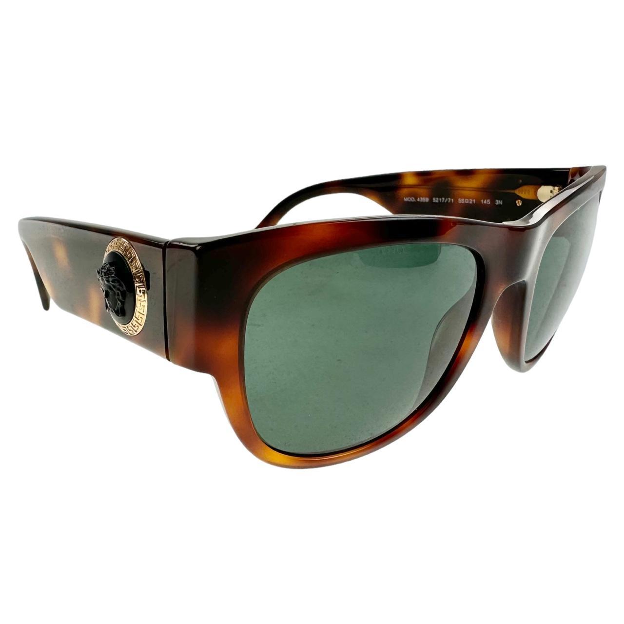 Vintage Versace Tortoise Shell Sunglasses second wave vintage store