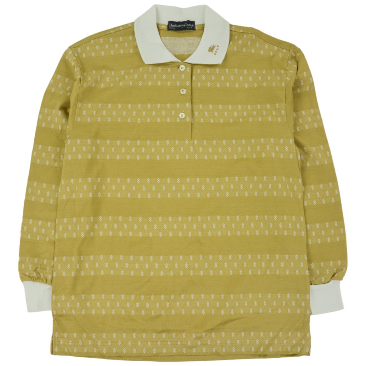 Vintage Burberry Long Sleeve Polo Shirt Woman’s Size M