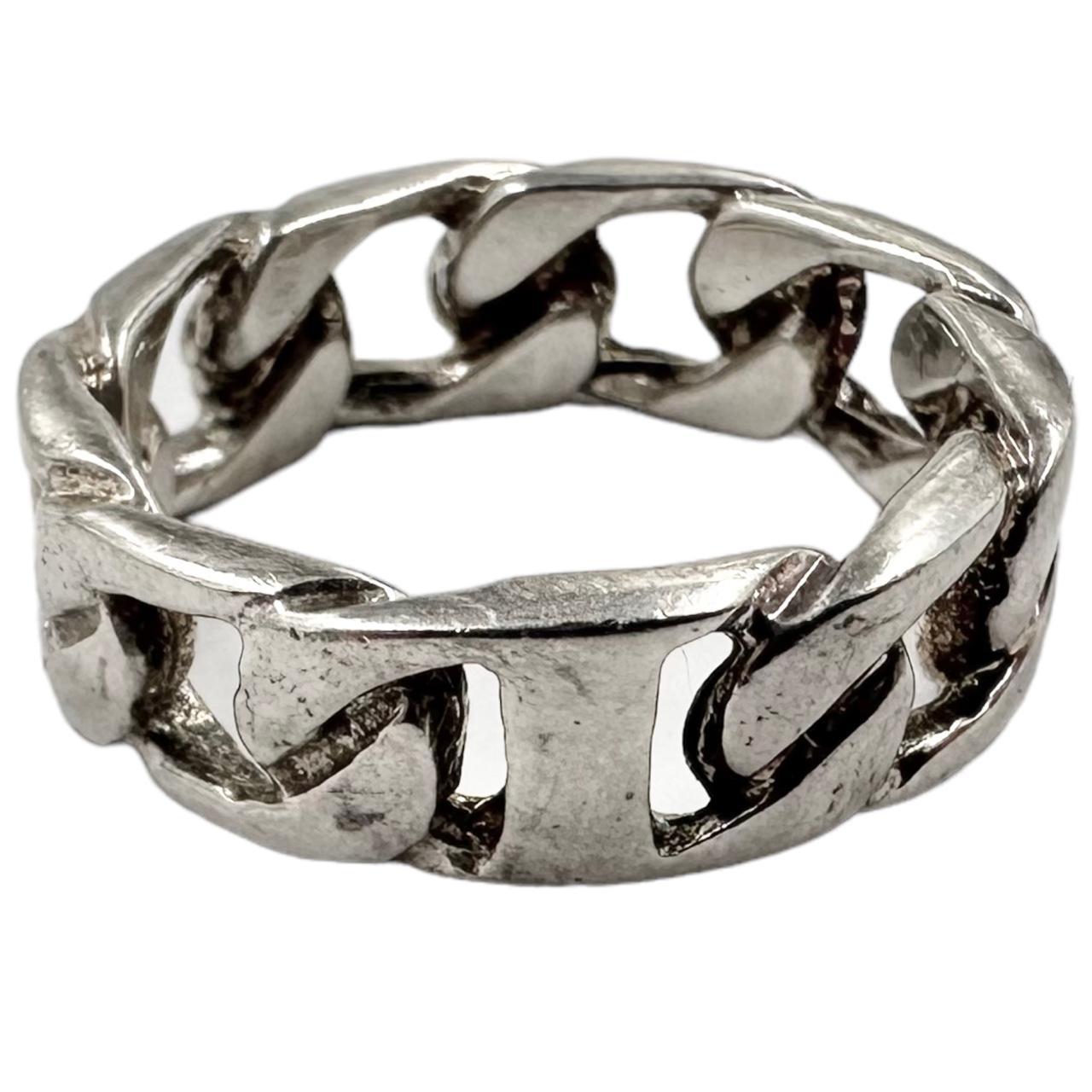 Vintage Curb Chain 925 Sterling Silver Ring