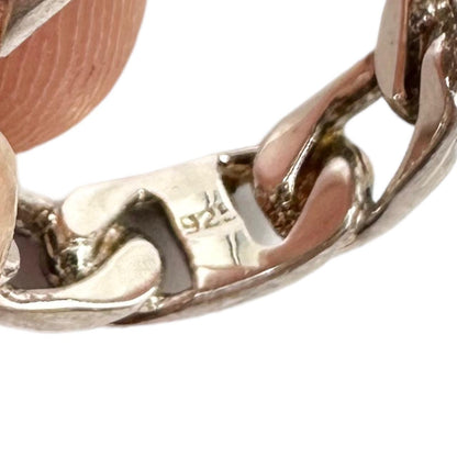 Vintage Curb Chain 925 Sterling Silver Ring