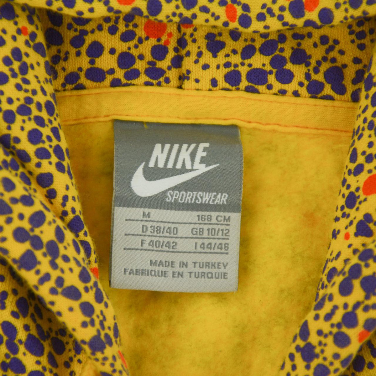 Vintage Nike Zip Up Pattern Hoodie Woman’s Size M