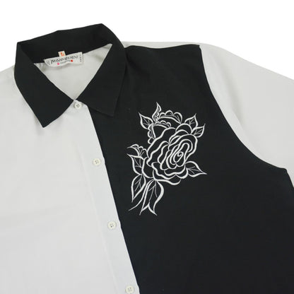 Vintage YSL Yves Saint Laurent Short Sleeve Shirt Size L