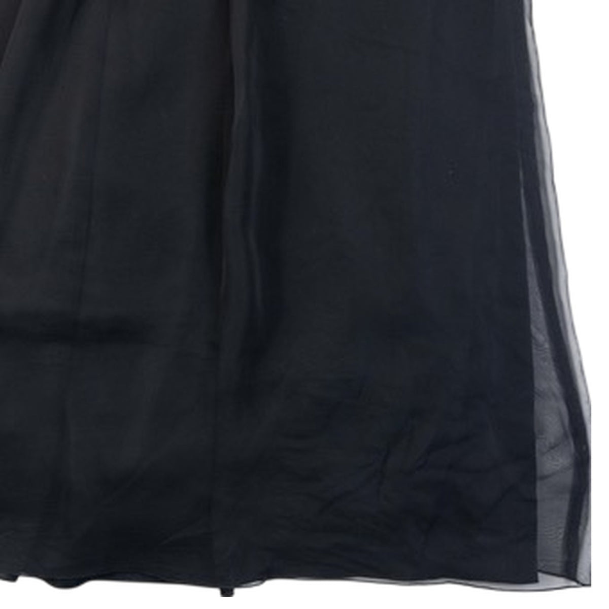 Vintage 90s Balenciaga La Mode Beaded Neckline Sleeveless Maxi Dress in black, photo 8