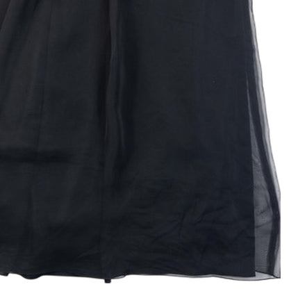 Vintage 90s Balenciaga La Mode Beaded Neckline Sleeveless Maxi Dress in black, photo 8