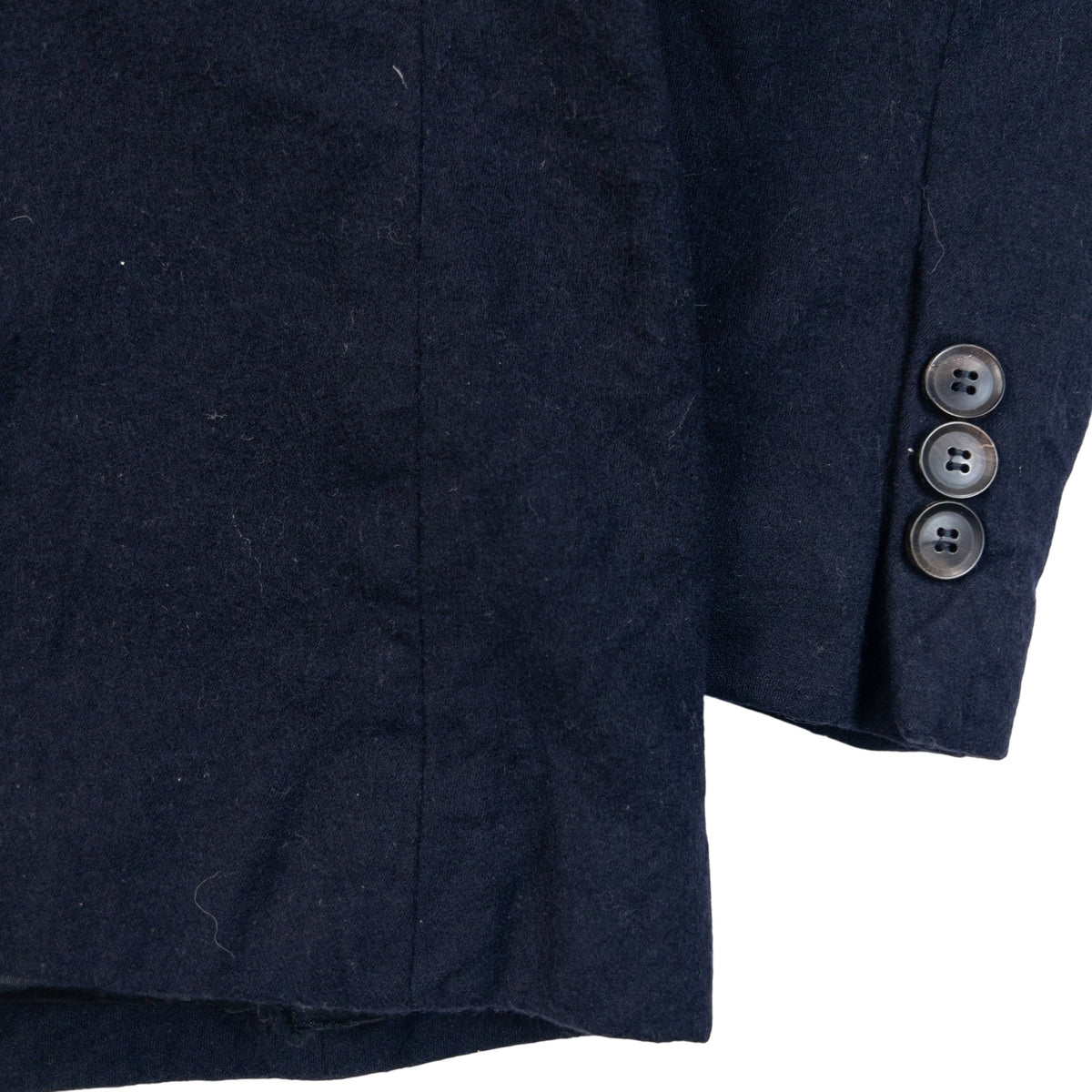 Vintage 2000s Burberry Black Label Wool Blazer With Zip Out Knit Layer in navy, photo 8