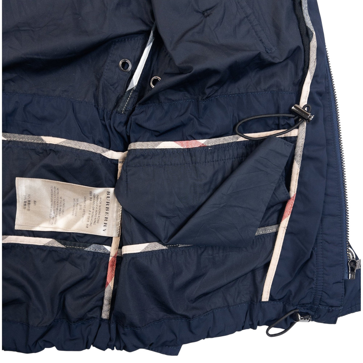 Vintage 2000s Burberry Brit Hooded Jacket in navy, photo 6