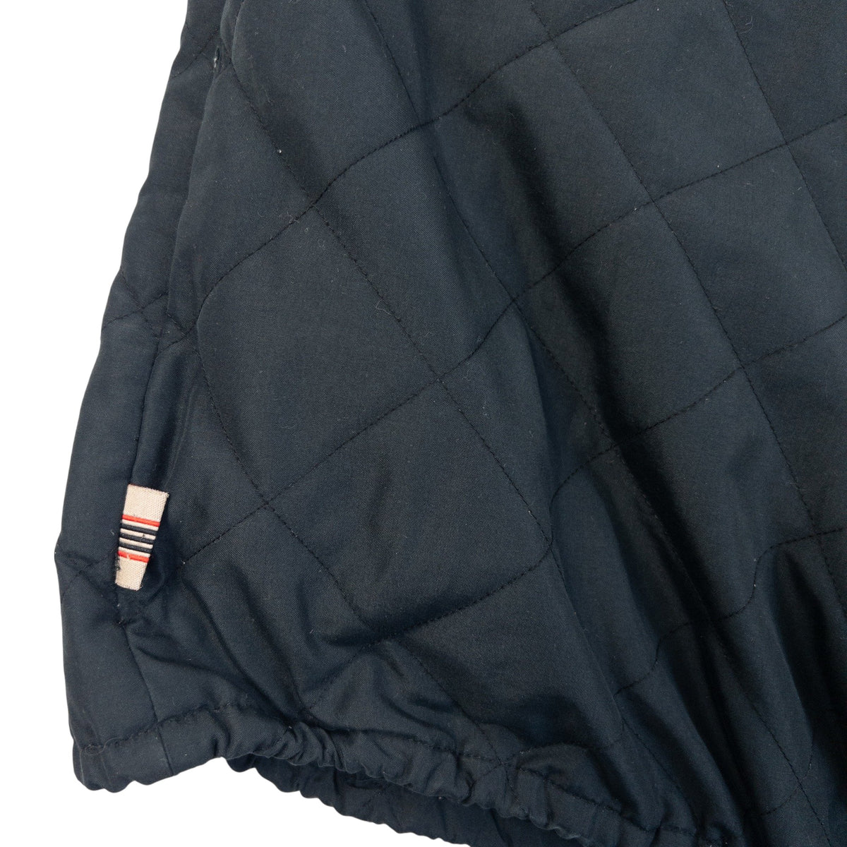 Vintage 2000s Burberry Golf Quilted Zip Up Vest in black, photo 6