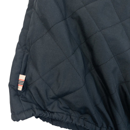 Vintage 2000s Burberry Golf Quilted Zip Up Vest in black, photo 6