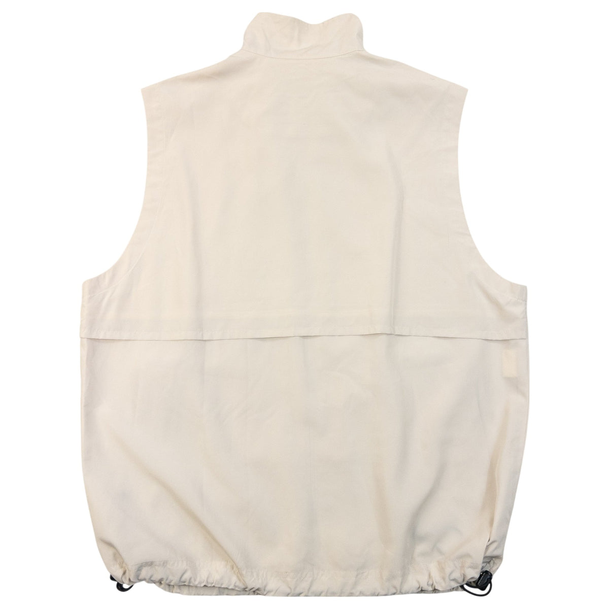 Vintage 2000s Burberry Golf Zip Up Vest in cream, photo 2