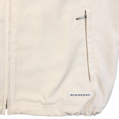 Vintage 2000s Burberry Golf Zip Up Vest in cream, photo 4