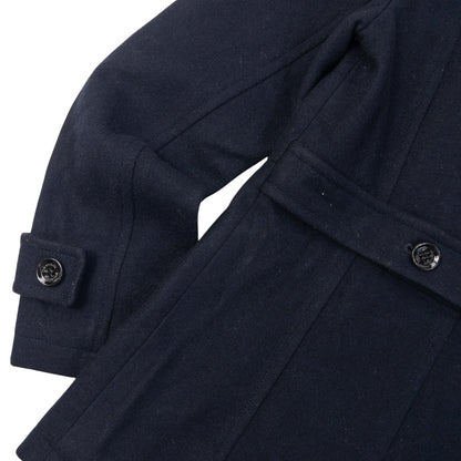 Vintage 2000s Burberry London Double Breasted Wool Peacoat Jacket in navy, photo 7