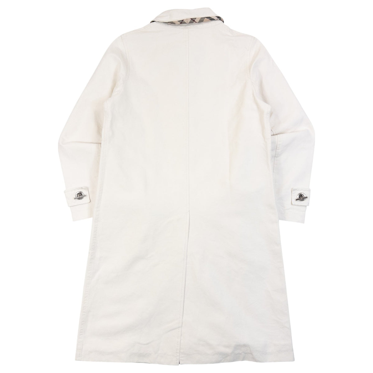 Vintage 2000s Burberry London Toggle Button Mac Coat in cream, photo 2