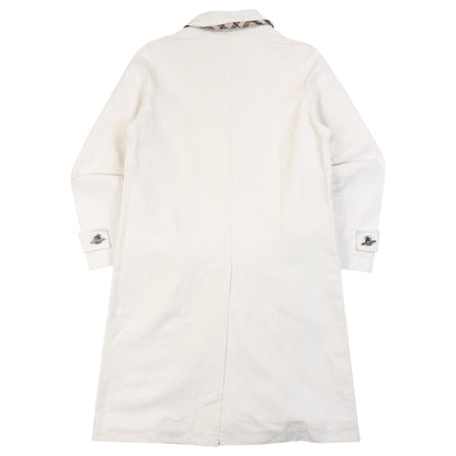 Vintage 2000s Burberry London Toggle Button Mac Coat in cream, photo 2