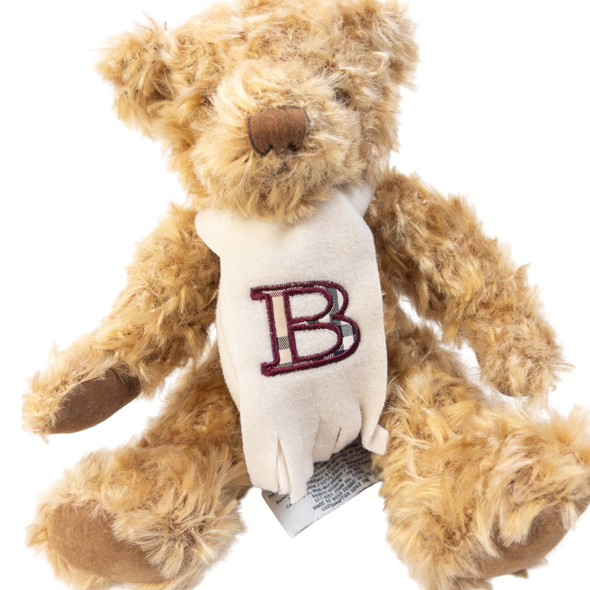 Vintage 2000s Burberry Teddy Bear With Scarf in beige, photo 6