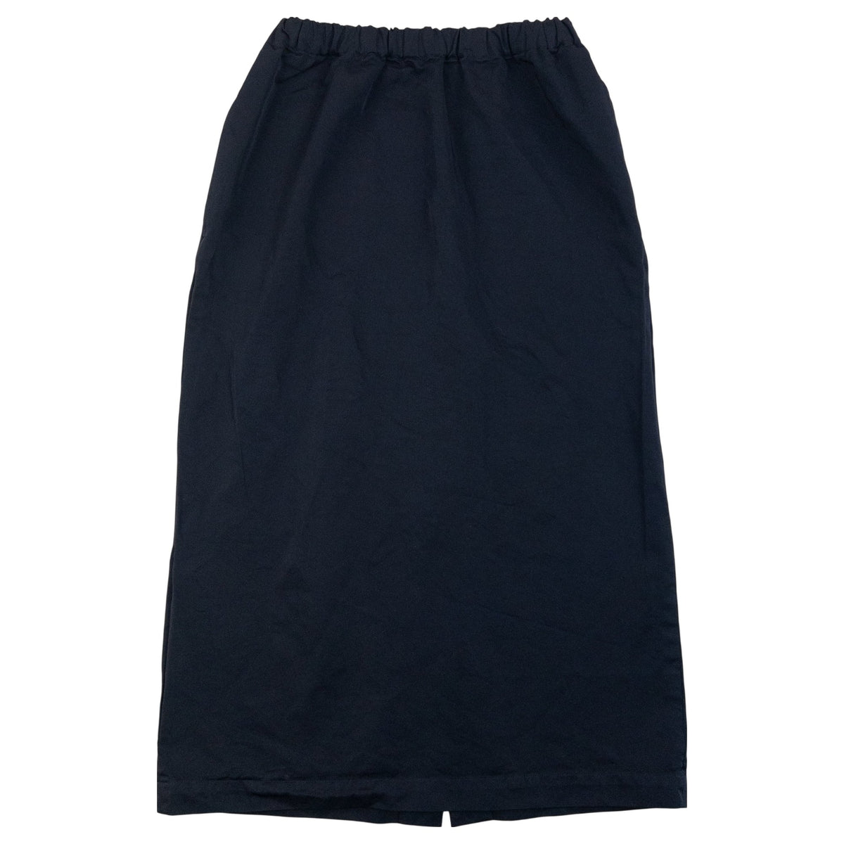 Vintage 90s Comme Des Garçons Elastic Waist Maxi Skirt in black, grey accent colour