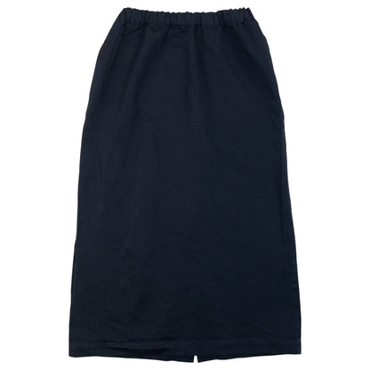 Vintage 90s Comme Des Garçons Elastic Waist Maxi Skirt in black, grey accent colour