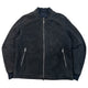Vintage 2000s Hugo Boss Suede Leather Zip Up Bomber Jacket Size L