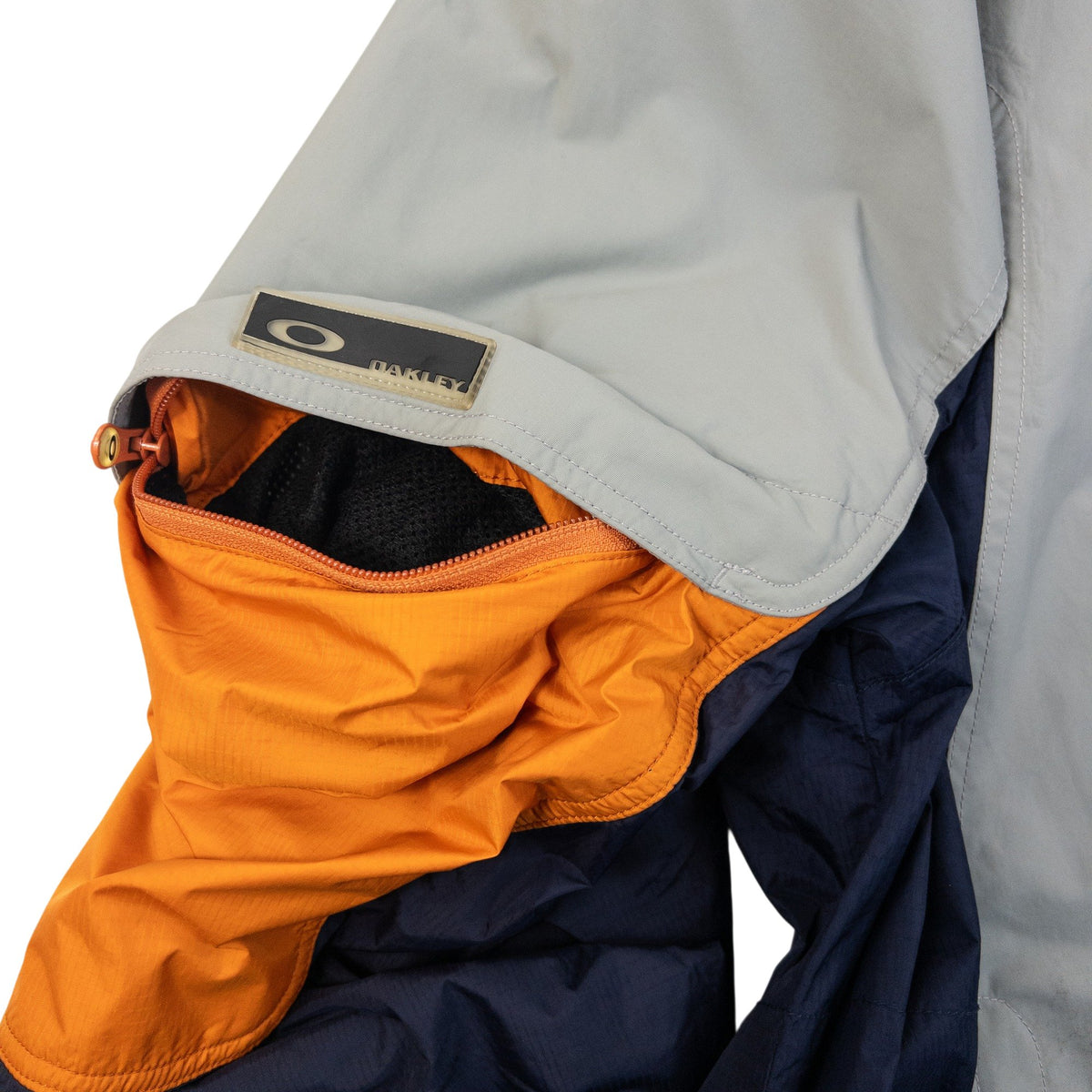 Vintage 2000s Oakley Road Fuel Zip Up Colour Block Jacket in grey, photo 4