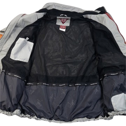 Vintage 2000s Oakley Road Fuel Zip Up Colour Block Jacket in grey, photo 5