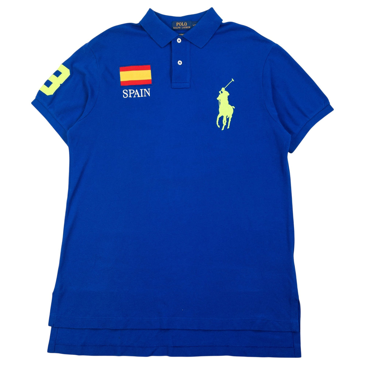 Vintage 2000s Polo Ralph Lauren Big Pony Spain Polo Shirt in blue, photo 2