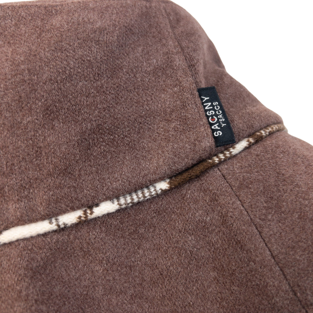 Vintage 2000s Y'saccs By Yohji Yamamoto Reversible Plaid Bucket Hat in brown, photo 7