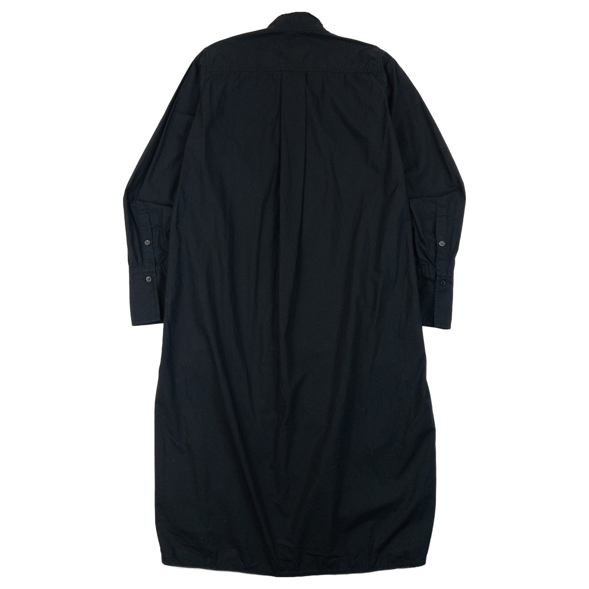 Vintage 2000s Yohji Yamamoto Y's Button Up Long Sleeve Dress in black, photo 2