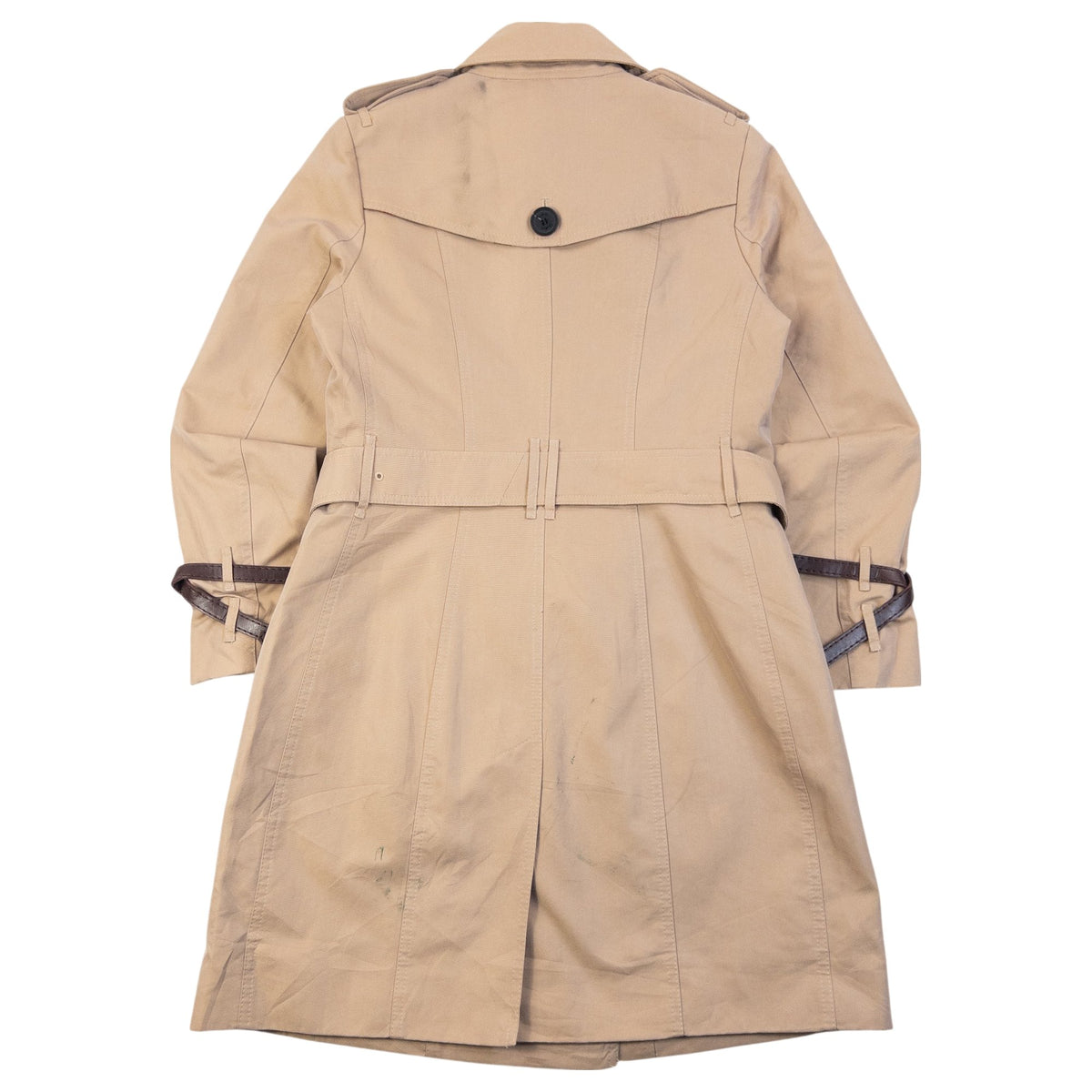 Vintage 2010s Burberry Brit Belted Trench Jacket in beige, photo 3