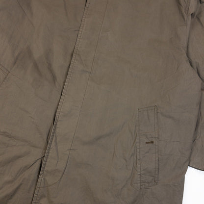 Vintage 90s Burberry Nova Check Lined Long Mac Jacket in khaki, photo 8