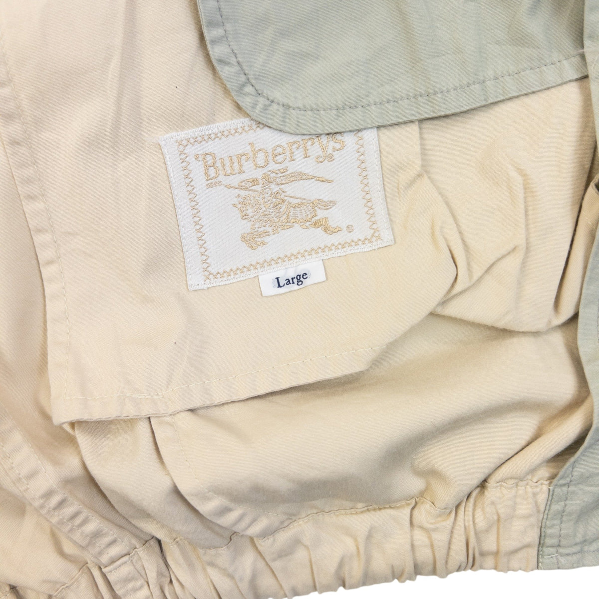 Vintage 90s Burberrys Colour Block Zip Up Jacket in beige, photo 5