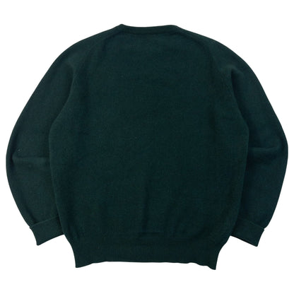 Vintage 90s Burberrys Crest Logo Lambswool Jumper in green, photo 2