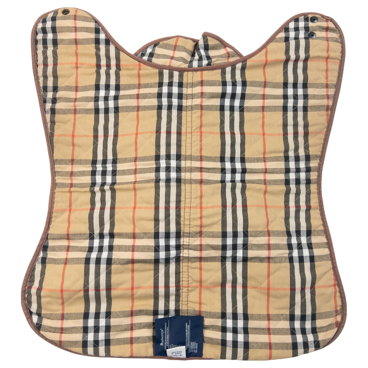 Vintage 90s Burberrys Nova Check Lined Dog Jacket in khaki, photo 3