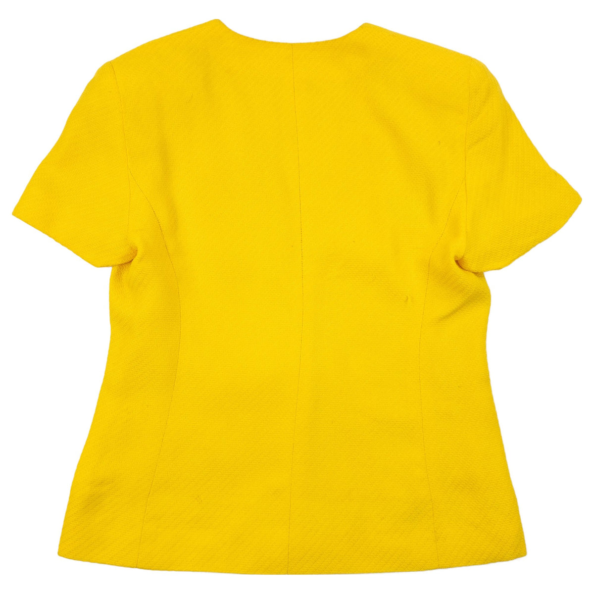 Vintage 90s Versace Classic V2 Yellow Tie Front Jacket And Skirt Set, photo 4