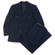 Vintage 90s YSL Yves Saint Laurent Navy Double Breasted Wool Suit Size S