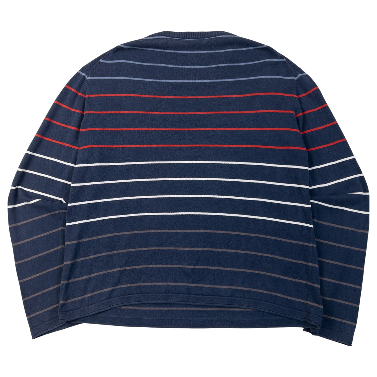 Vintage 2000s YSL Yves Saint Laurent Pour Homme Striped Jumper in navy, photo 2
