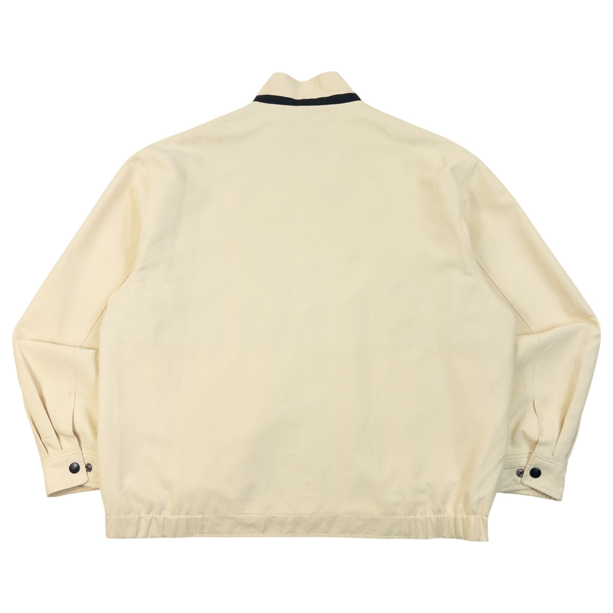 Vintage 90s YSL Yves Saint Laurent Pour Homme Zip Up Harrington Jacket in cream, photo 2