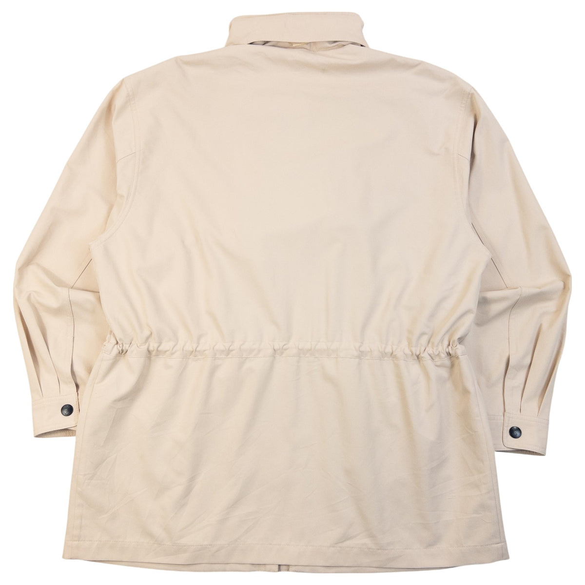 Vintage 90s YSL Yves Saint Laurent Pour Homme Zip Up Parka Jacket in cream, photo 2